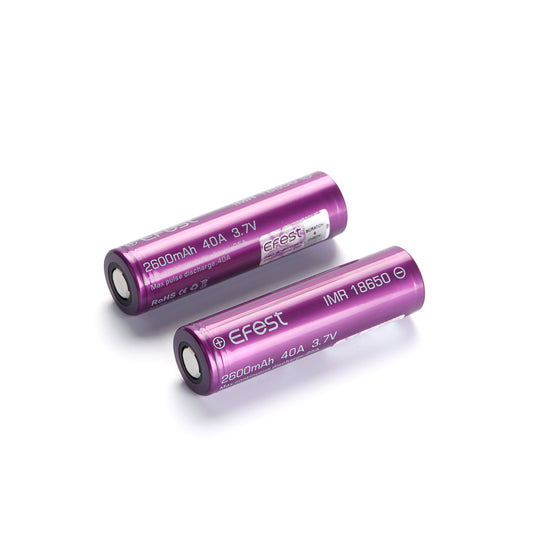 EFEST 18650 Li-Ion Akku 2600 mAh – Hochstromzelle 3,7 V | 40A | IMR Flat Top