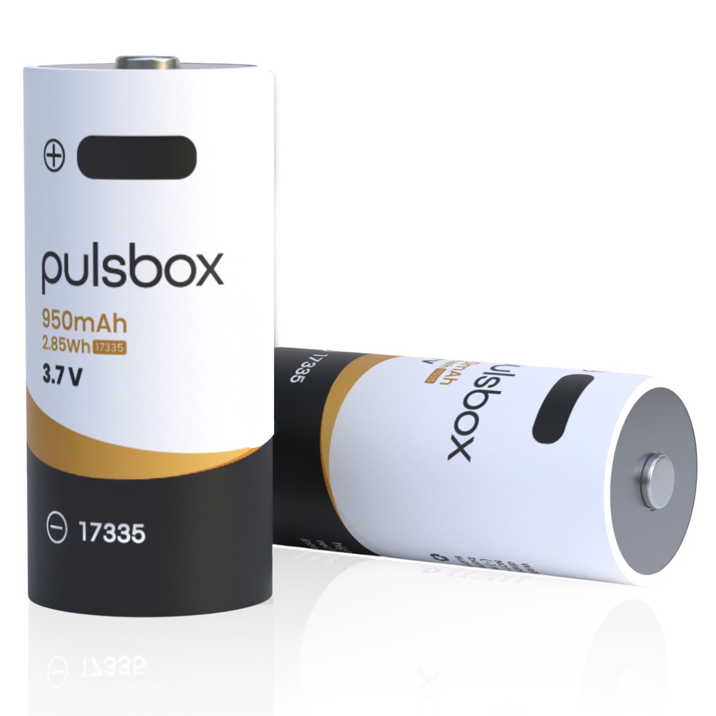 RCR123A CR123A 17335 Li-Ion Akku 3.0V | 3.7V 950mAh | USB-C wiederaufladbar | integrierter Schutz
