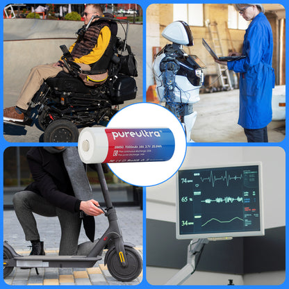 PureUltra 26650 Li-ion Akku 7000mAh | 14A | 3.7V | geschützt | wiederaufladbar