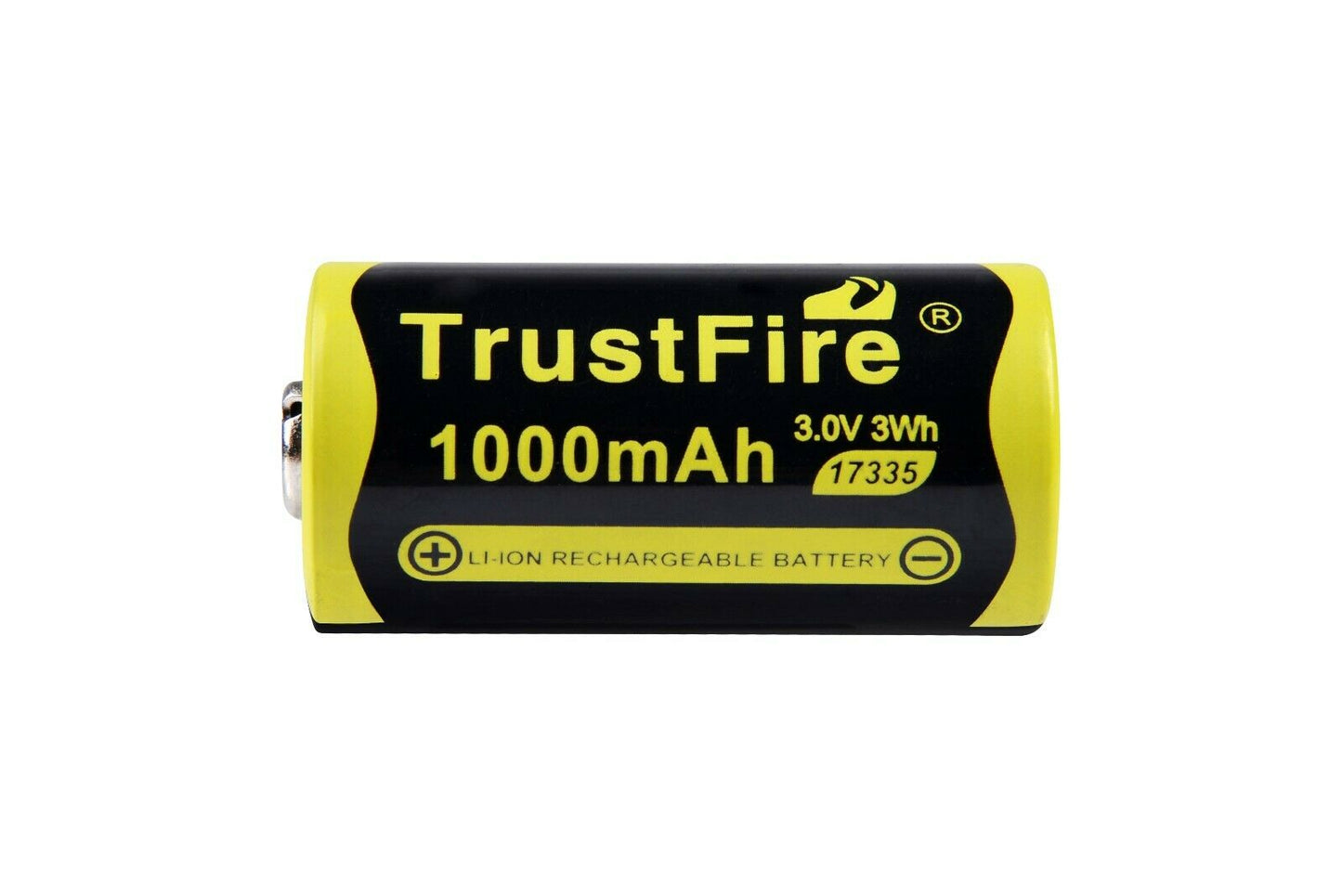 2 x TrustFire CR123A (17335) Li-Ionen Akku 1000mAh 3V wiederaufladbar