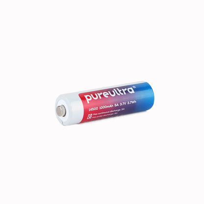 PureUltra 14500 Li-Ion Akku 1000mAh – Wiederaufladbar mit PCB-Schutz – 3.7V Hochleistungsakku