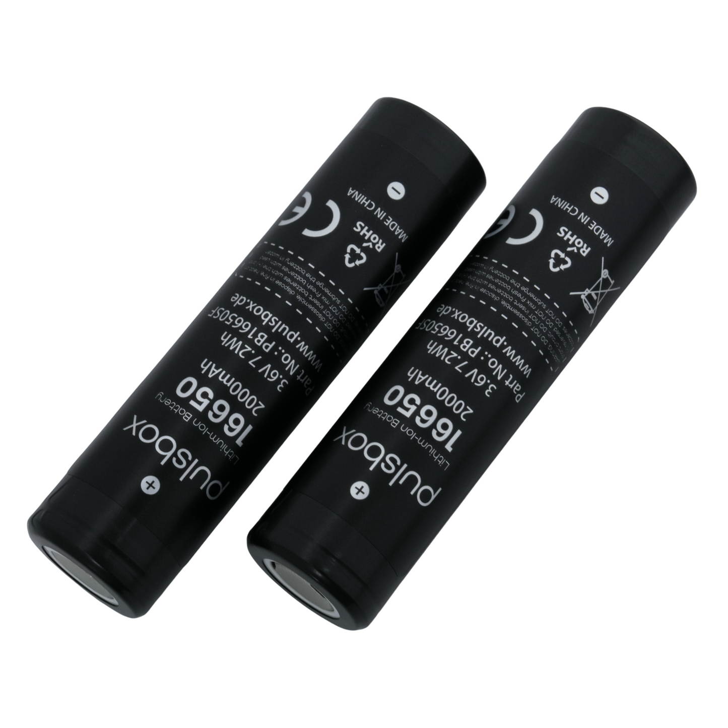 pulsbox 16650 Li-Ionen-Akku – 2000mAh, 6A, kompakt und zuverlässig