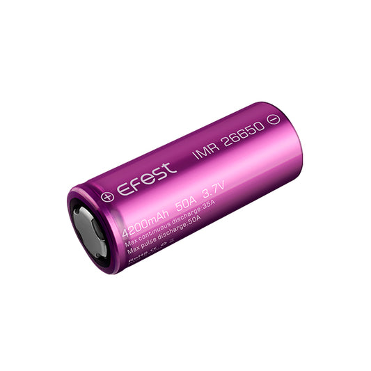 EFEST 26650 Akku 4200mAh 3,7V – Li-Ion Hochleistungsakku | 20A Dauerlast, 50A Puls | IMR ungeschützt