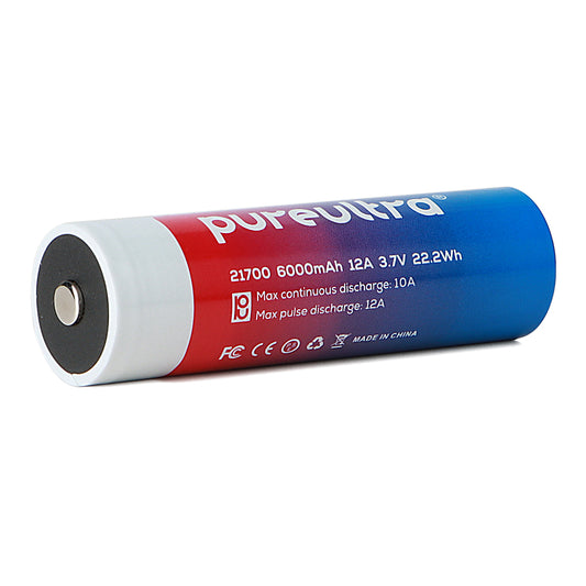 21700 6000mAh 3.7V Li-Ion Akku | Schutzschaltung integriert | 12A High Drain