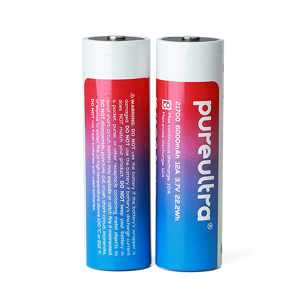 21700 6000mAh 3.7V Li-Ion Akku | Schutzschaltung integriert | 12A High Drain