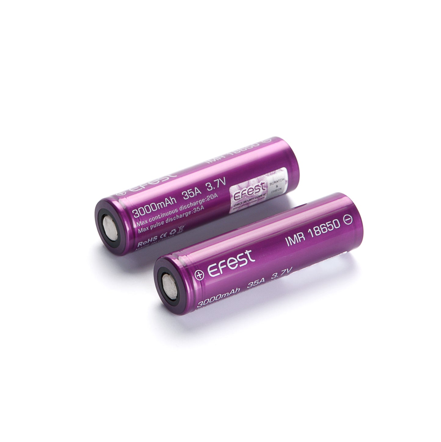 EFEST 18650 Li-Ion Akku 3000 mAh – Hochstromzelle 3,7 V | 35A | IMR Flat Top