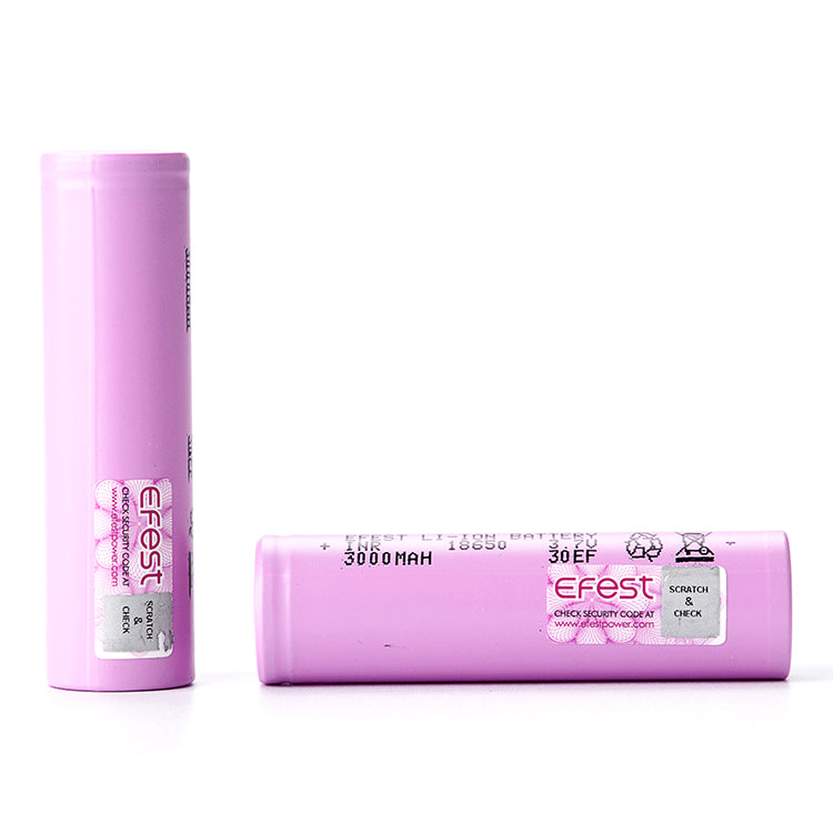 EFEST 18650 Li-Ion Akku 3000mAh – Hochstromzelle 3,7 V | 15A | INR Flat Top
