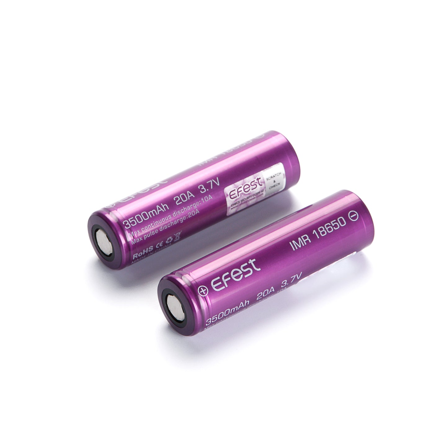 EFEST 18650 Li-Ion Akku 3500 mAh – Hochstromzelle 3,7 V | 20A | IMR Flat Top