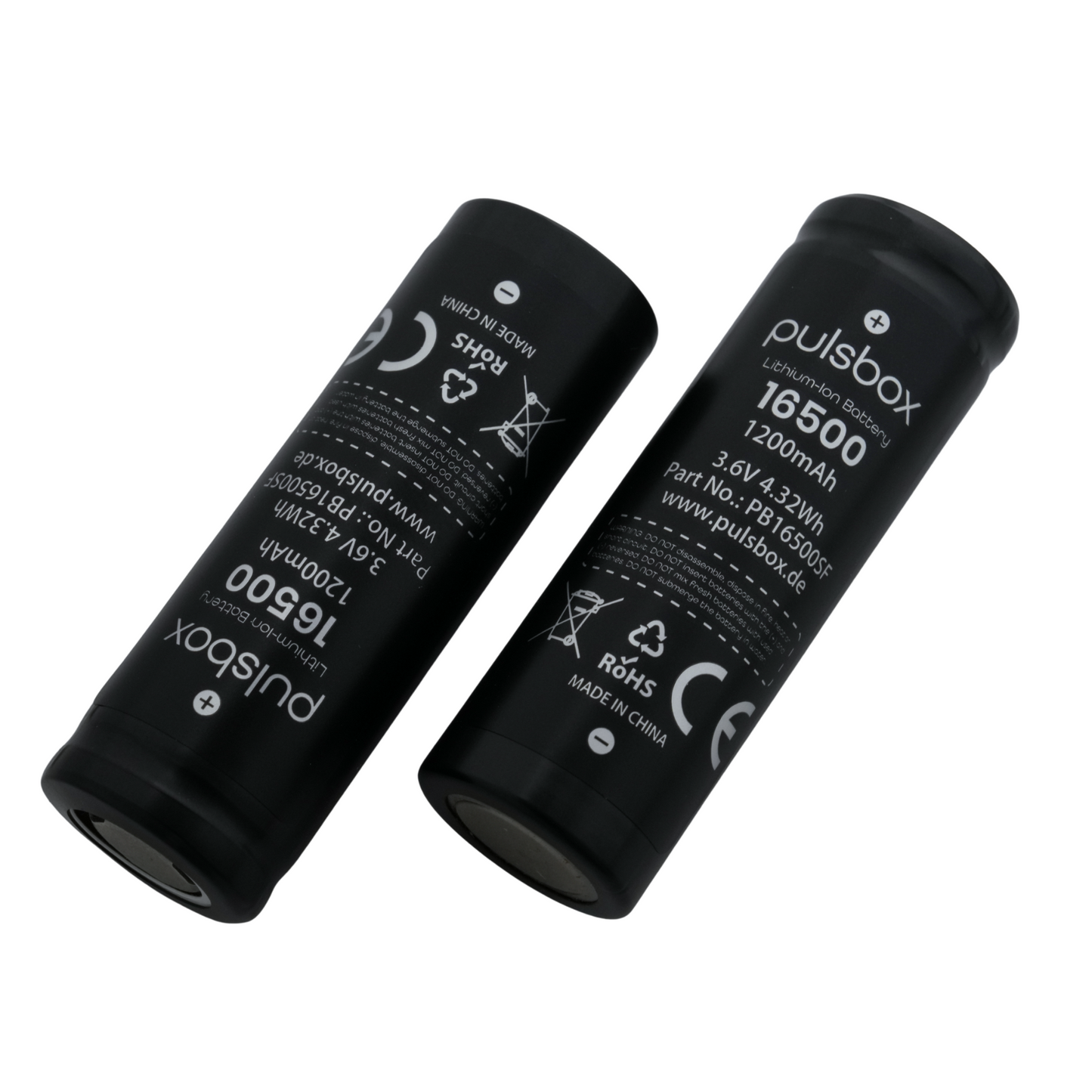 pulsbox 16500 Li-Ion Akku 3,7V 1200mAh, 3A Entladestrom