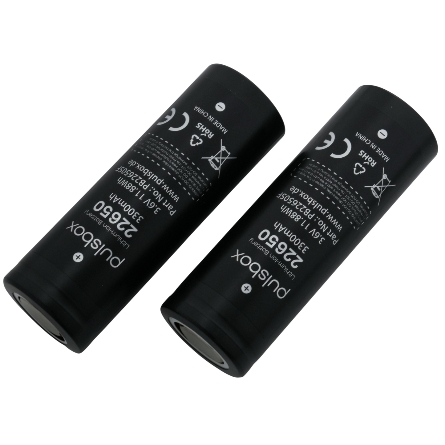 pulsbox 22650 Li-Ion Akku 3,7V 3000mAh, 15A Entladestrom