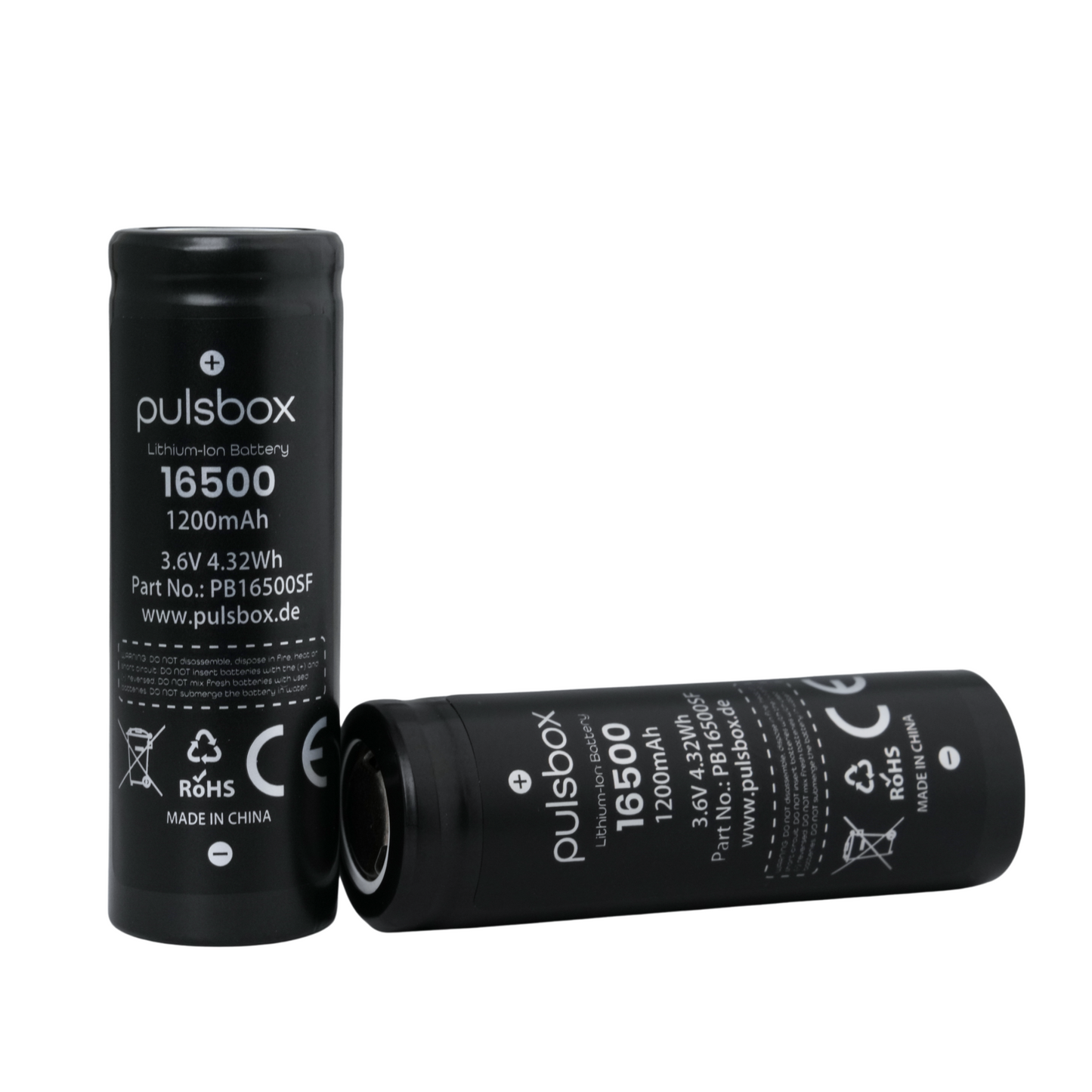 pulsbox 16500 Li-Ion Akku 3,7V 1200mAh, 3A Entladestrom