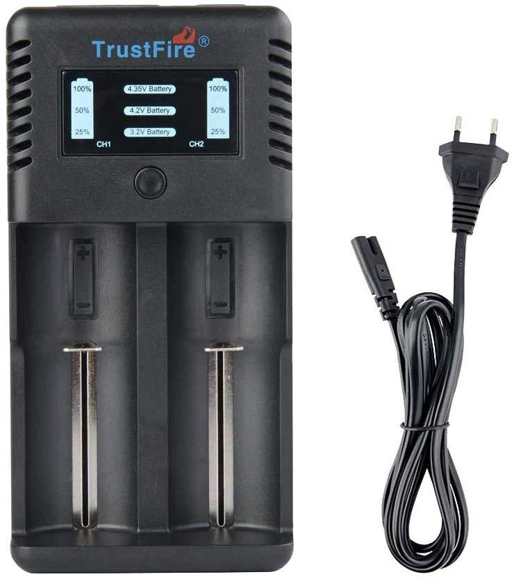 TrustFire TR-019 intelligentes 2-Slot Ladegerät für Lithium Akkus
