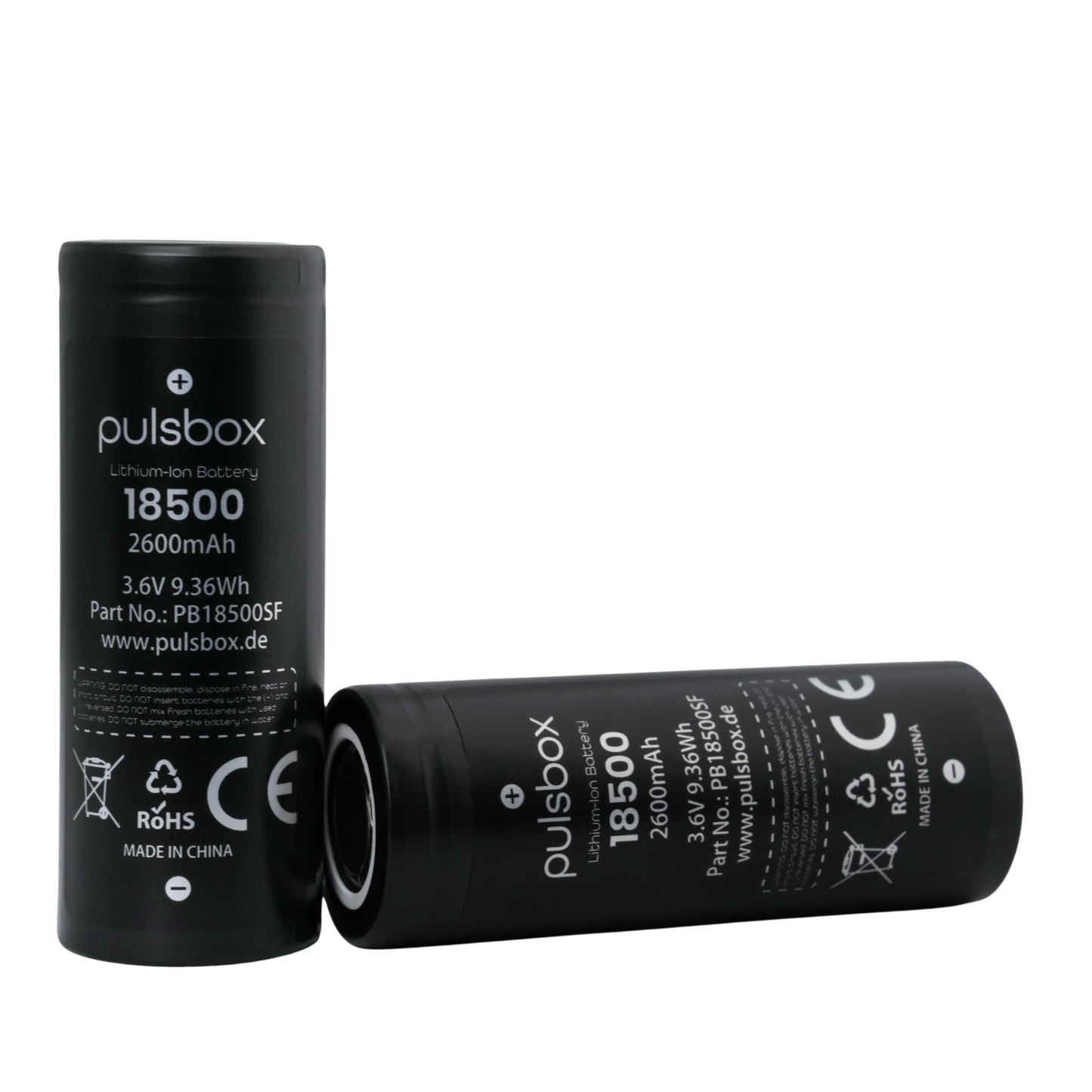 pulsbox 18500 Li-Ion Akku 3,7V 2600mAh, 5A Entladestrom
