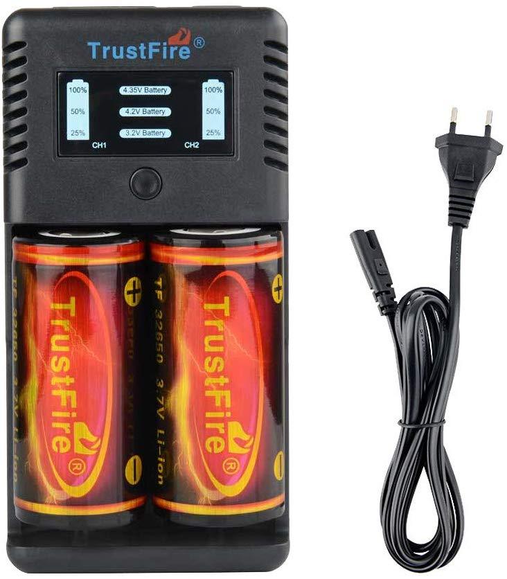 TrustFire TR-019 intelligentes 2-Slot Ladegerät für Lithium Akkus