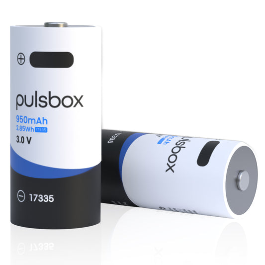 RCR123A CR123A 17335 Li-Ion Akku 3.0V | 3.7V 950mAh | USB-C wiederaufladbar | integrierter Schutz