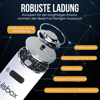 RCR123A CR123A 17335 Li-Ion Akku 3.0V | 3.7V 950mAh | USB-C wiederaufladbar | integrierter Schutz