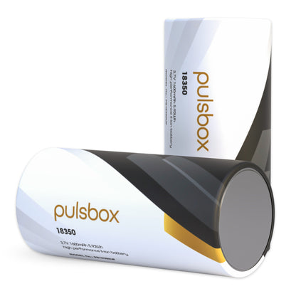 18350 Li-Ion Akku 3,7V | Flat Top/Button Top | 1600mAh | 8A (2 x Akku)