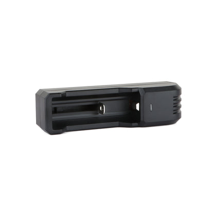PureUltra C1 Akku-Ladegerät für Li-Ion Akkus – USB-Lader mit integriertem Kabel, 1-Schacht Ladegerät