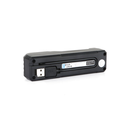 PureUltra C1 Akku-Ladegerät für Li-Ion Akkus – USB-Lader mit integriertem Kabel, 1-Schacht Ladegerät