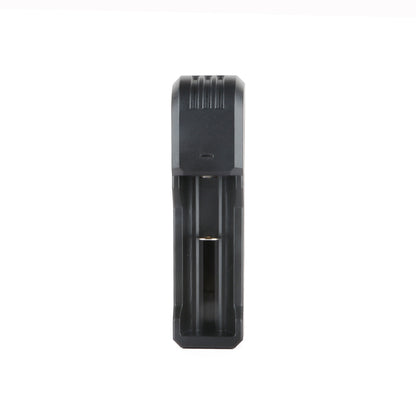 PureUltra C1 Akku-Ladegerät für Li-Ion Akkus – USB-Lader mit integriertem Kabel, 1-Schacht Ladegerät