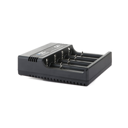 PureUltra C4 Ladegerät für 4x Li-Ion Akkus | 4-Schacht USB Akkuladegerät