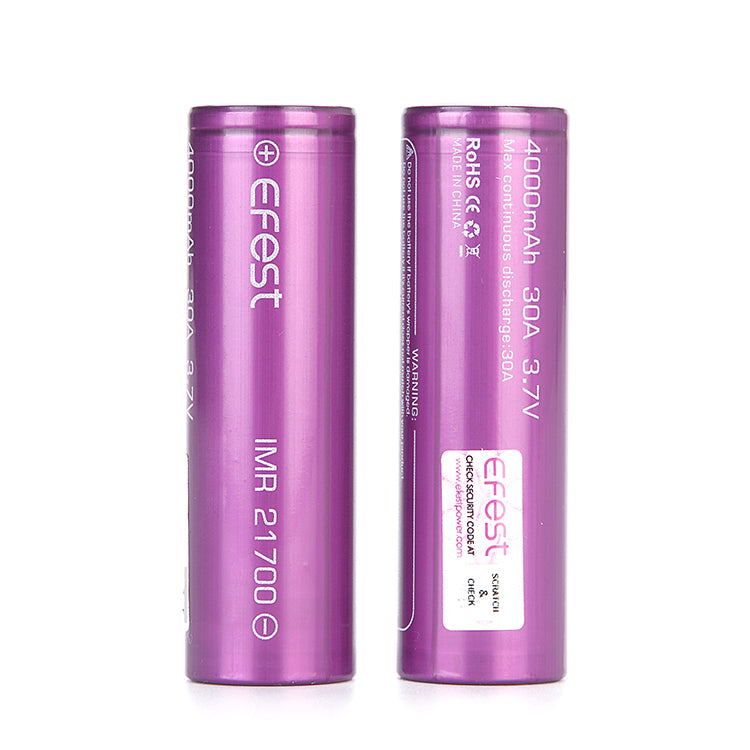 EFEST 21700 Li-Ion Akku 4000mAh – 3,7V IMR Hochstromzelle | 30A Pulsstrom | ungeschützt