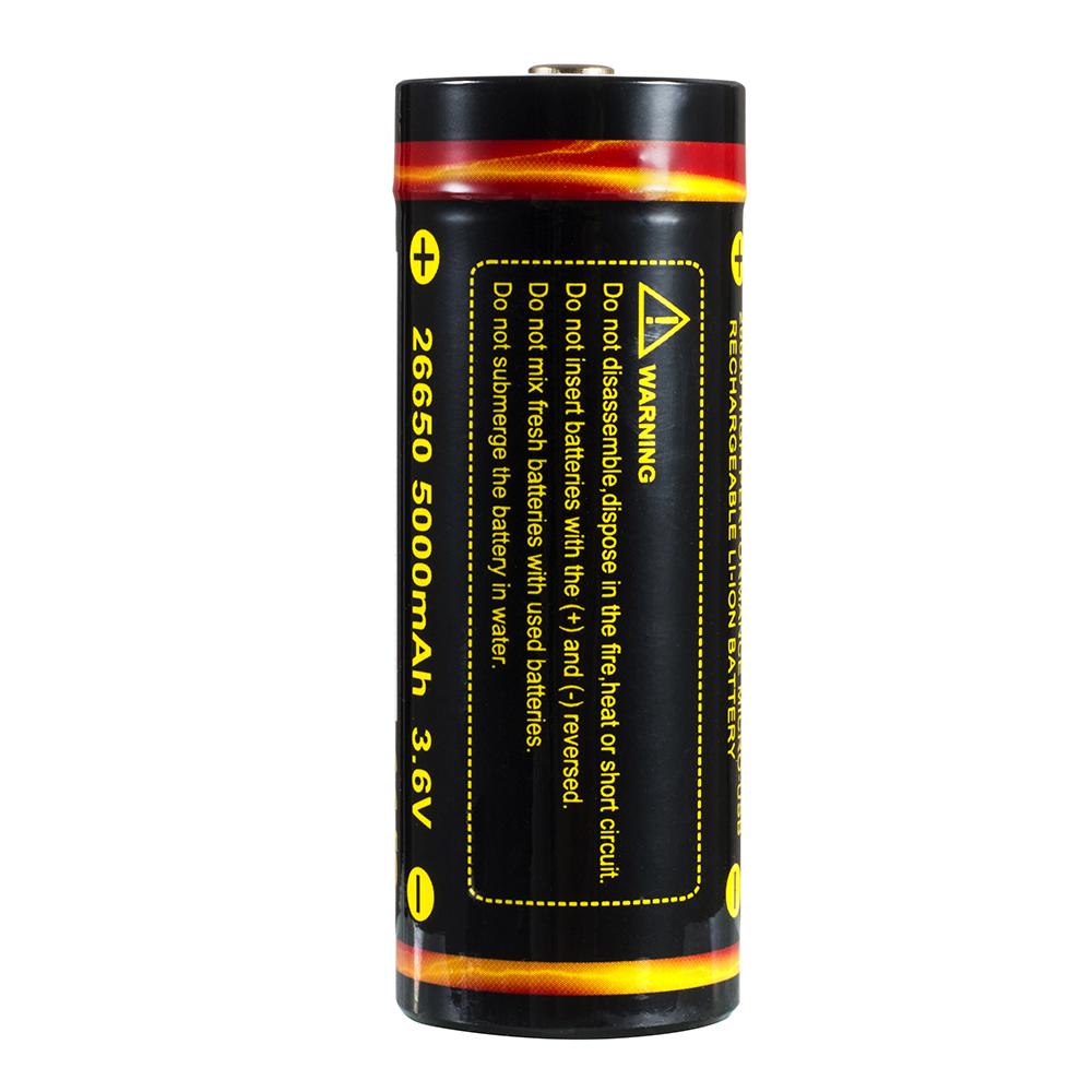 26650 5000mAh Akku PCB-Schutz - USB wiederaufladbar