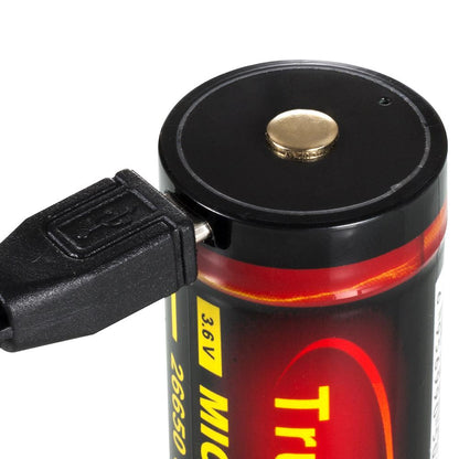 26650 5000mAh Akku PCB-Schutz - USB wiederaufladbar