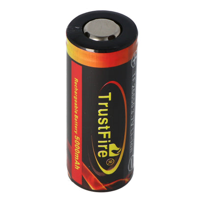 TrustFire 26650 Li-Ion Akku 5000mAh 3,7V 10A PCB-Geschützt Taschenlampe